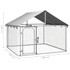 Vanjski kavez za pse s krovom 200 x 200 x 150 cm 171498 Vanjski kavez za pse s krovom 200 x 200 x 150 cm 171498
