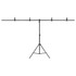 Stalak za pozadinu u obliku slova T crni 201x60x(70-200) cm 190253