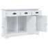Komoda s 3 vrata od MDF-a i borovine 105 x 35 x 77,5 cm 245754 Komoda s 3 vrata od MDF-a i borovine 105 x 35 x 77,5 cm 245754