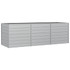 Povišena vrtna gredica 240 x 80 x 77 cm pocinčani čelik srebrna 316886