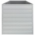 Povišena vrtna gredica 240 x 80 x 77 cm pocinčani čelik srebrna 316886