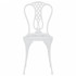 3-dijelni bistro set od lijevanog aluminija bijeli 317752