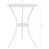 3-dijelni bistro set od lijevanog aluminija bijeli 317752