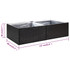 Vrtna sadilica crna 157 x 80 x 40 cm od poliratana 319172