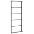 Stalak za ručnike crni 45 x 10 x 115 cm čelični 336118