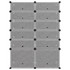 Stalak za cipele crni 94 x 37 x 125 cm PP 340565