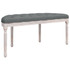 Klupa tamnosiva 110,5x45x49 cm od tkanine 344416 Klupa tamnosiva 110,5x45x49 cm od tkanine 344416