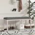 Klupa tamnosiva 110x40x49 cm od tkanine 344451 Klupa tamnosiva 110x40x49 cm od tkanine 344451