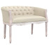 Klupa bež 98 x 56 x 69 cm od tkanine 344508 Klupa bež 98 x 56 x 69 cm od tkanine 344508