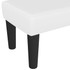 Klupa bijela 70 x 30 x 30 cm od umjetne kože 346633 Klupa bijela 70 x 30 x 30 cm od umjetne kože 346633
