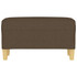 Klupa smeđa 70 x 35 x 41 cm od tkanine 349370 Klupa smeđa 70 x 35 x 41 cm od tkanine 349370