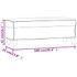 Klupa crna 100x35x41 cm od tkanine 349379