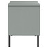 Stalak za cipele metalne noge sivi 106 x 35 x 45 cm drveni OSLO 350995