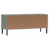 Stalak za cipele metalne noge sivi 106 x 35 x 45 cm drveni OSLO 350995