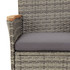 5-dijelni vrtni bistro set od poliratana s jastucima sivi 3187431