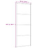 Klizna vrata od aluminija i stakla ESG 76 x 205 cm crna 149479