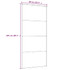 Klizna vrata od mutnog stakla ESG i aluminija 90 x 205 cm crna 151659