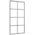 Klizna vrata crna 102,5 x 205 od stakla ESG i aluminija cm 151674