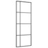 Klizna vrata od stakla ESG i aluminija 76 x 205 cm crna 151678
