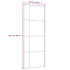 Klizna vrata od stakla ESG i aluminija 76 x 205 cm crna 151678