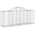 Lučne gabionske košare 11 kom 200x50x80/100cm pocinčano željezo 3146308 Lučne gabionske košare 11 kom 200x50x80/100cm pocinčano željezo 3146308