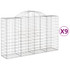 Lučne gabionske košare 9 kom 200x50x120/140cm pocinčano željezo 3146348 Lučne gabionske košare 9 kom 200x50x120/140cm pocinčano željezo 3146348