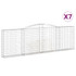 Lučne gabionske košare 7 kom 400x30x120/140cm pocinčano željezo 3146884