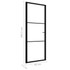 Sobna vrata od stakla ESG i aluminija 76 x 201,5 cm crna 151198