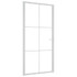 Unutarnja vrata 102,5x201,5 cm bijela od ESG stakla i aluminija 350575