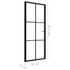 Sobna vrata od stakla ESG i aluminija 83 x 201,5 cm crna 151203