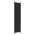 Sobna pregrada s 3 panela crna 150 x 220 cm od tkanine 350197 Sobna pregrada s 3 panela crna 150 x 220 cm od tkanine 350197