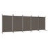 Sobna pregrada s 5 panela antracit 433x180 cm od tkanine 350268