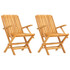 Sklopive vrtne stolice 2 kom 61x67x90 cm od masivne tikovine 362758