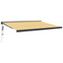 Tenda na uvlačenje žuto-bijela 4 x 3 m od tkanine i aluminija 3154608