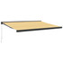 Tenda na uvlačenje žuto-bijela 4,5x3 m od tkanine i aluminija 3154559
