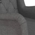 Fotelja s nogama za ljuljanje od kaučukovca tamnosiva tkanina 329406 Fotelja s nogama za ljuljanje od kaučukovca tamnosiva tkanina 329406