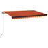 Tenda na automatsko uvlačenje 450 x 350 cm narančasto-smeđa 3069210