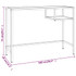 Stol za računalo boja crnog mramora 100x36x74 cm kaljeno staklo 331627 Stol za računalo boja crnog mramora 100x36x74 cm kaljeno staklo 331627