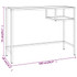 Stol za računalo boja crnog mramora 100x36x74 cm kaljeno staklo 331623 Stol za računalo boja crnog mramora 100x36x74 cm kaljeno staklo 331623