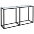 Konzolni stol boja bijeli mramor 140x35x75,5 cm kaljeno staklo 331676 Konzolni stol boja bijeli mramor 140x35x75,5 cm kaljeno staklo 331676
