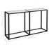 Konzolni stol boja bijeli mramor 140x35x75,5 cm kaljeno staklo 331676 Konzolni stol boja bijeli mramor 140x35x75,5 cm kaljeno staklo 331676