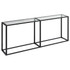 Konzolni stol prozirni 200 x 35 x 75,5 cm od kaljenog stakla 331686 Konzolni stol prozirni 200 x 35 x 75,5 cm od kaljenog stakla 331686