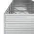Povišena vrtna gredica 320 x 80 x 77 cm pocinčani čelik srebrna 316890