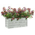 Povišena vrtna gredica 100 x 40 x 45 cm pocinčani čelik srebrna 316897