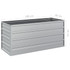 Povišena vrtna gredica 100 x 40 x 45 cm pocinčani čelik srebrna 316897