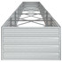 Povišena vrtna gredica 600 x 80 x 45 cm pocinčani čelik srebrna 316903