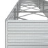 Povišena vrtna gredica 600 x 80 x 45 cm pocinčani čelik srebrna 316903