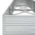 Povišena vrtna gredica 400 x 80 x 45 cm pocinčani čelik srebrna 316899