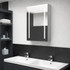 LED kupaonski ormarić s ogledalom boja betona 50 x 13 x 70 cm 326495