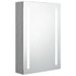 LED kupaonski ormarić s ogledalom boja betona 50 x 13 x 70 cm 326495
